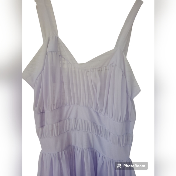 VINTAGE VAN ROALTE SLIP NIGHTGOWN PURPLE OMBRE Angelmist 50s sz34 - Picture 2 of 7